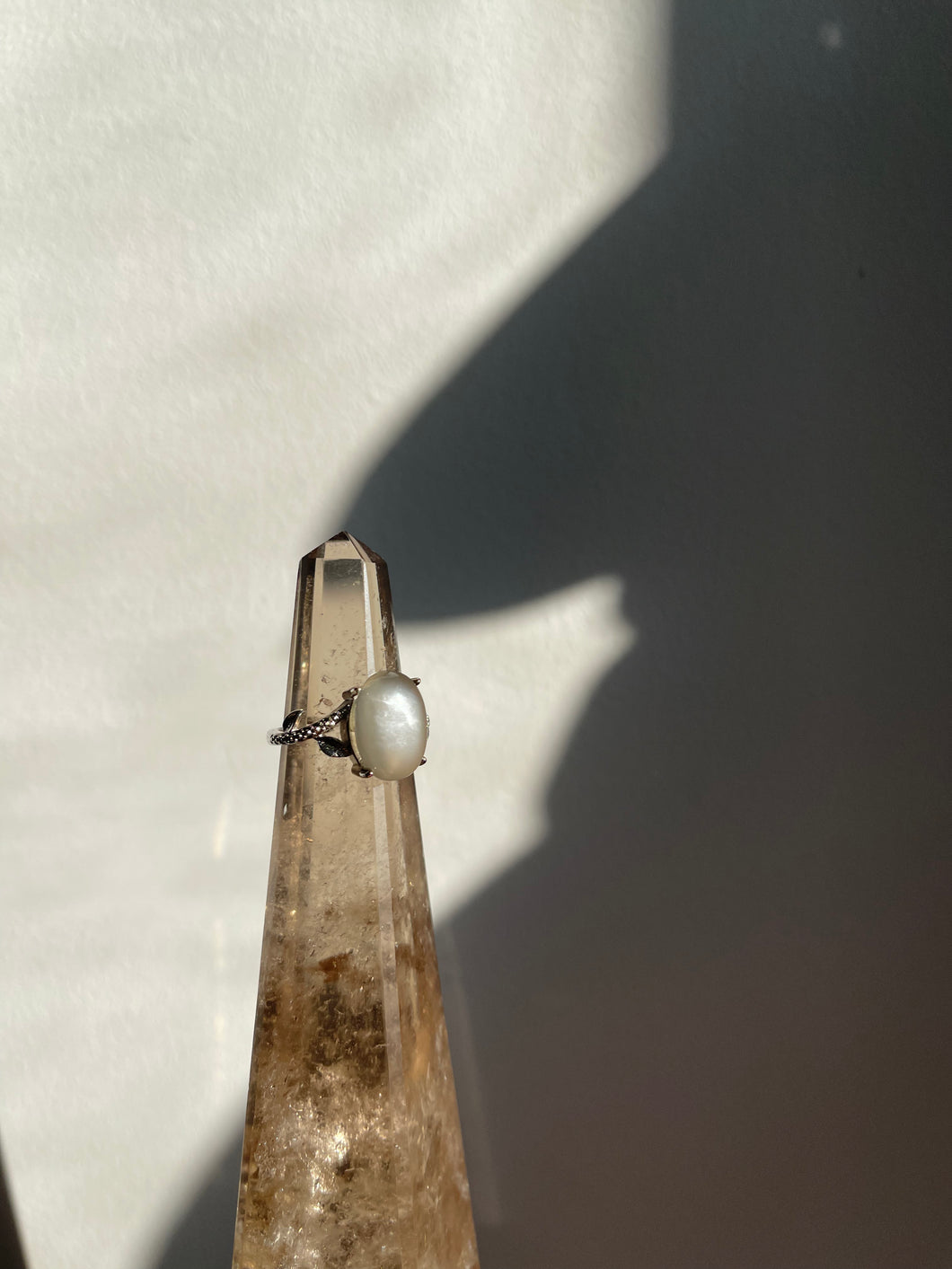 Grey Moonstone Ring #228