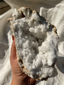 XL Quartz Geode Pair