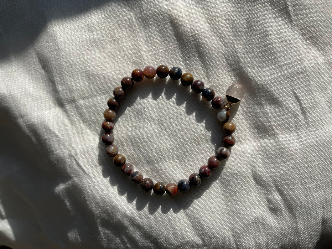 Pietersite Charm Bracelet