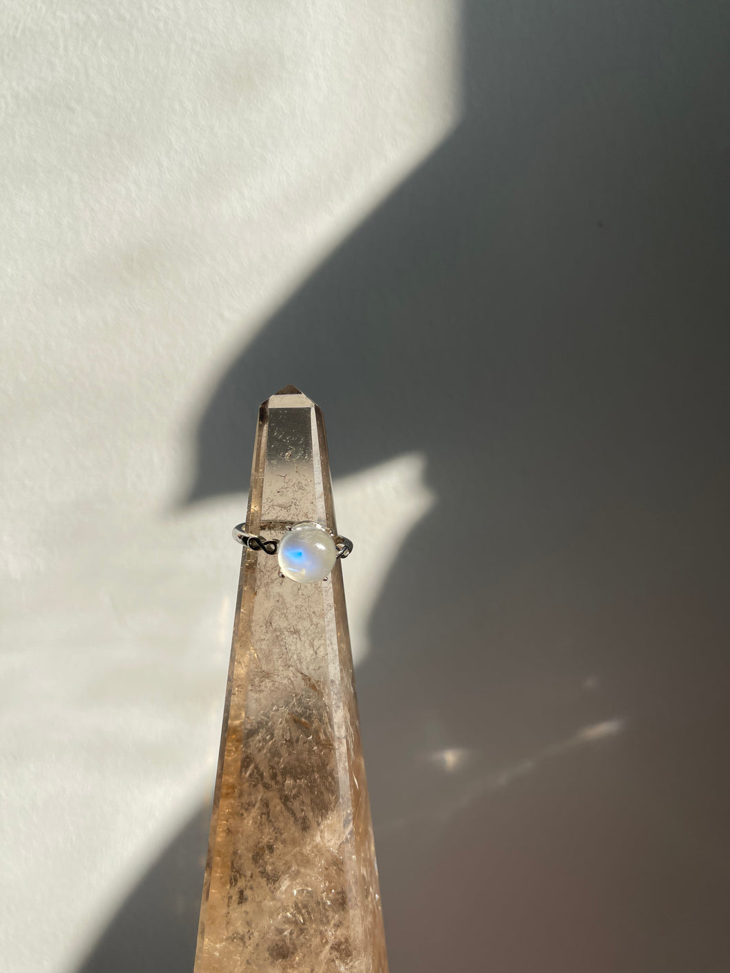 Rainbow Moonstone Ring #227