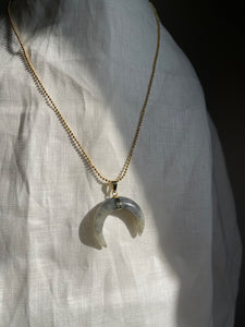 Labradorite Crescent Moon Necklace