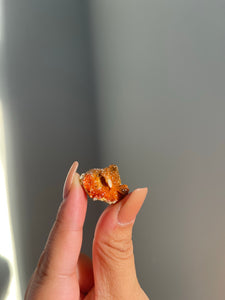 Vanadinite in Barite Specimen