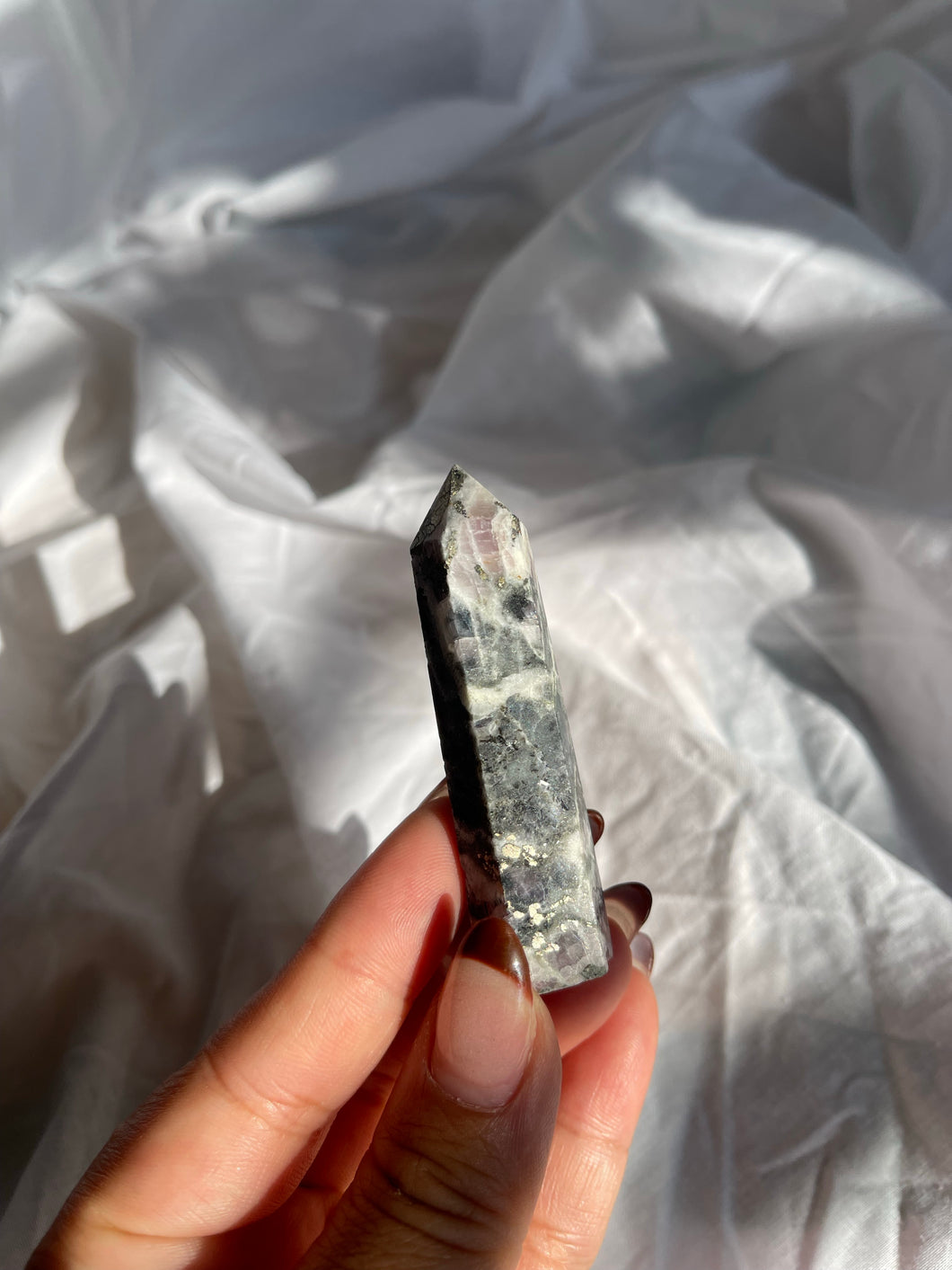 Kunzite Pyrite and Tourmaline Generator