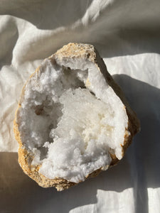 XL Quartz Geode Pair